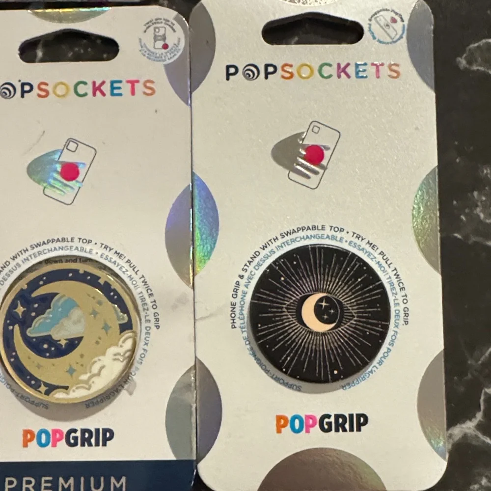 PopSocket PopGrip Set - Blue, Gold, Silver, Black Moons